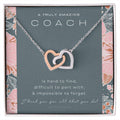 Gymnastics Coach Gift For Women Leaving Gift For Gymnastics Coach To A Truly Amazing Gymnastics Coach Thank You Gift Interlocking Hearts Necklace