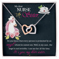 My Dear Nurse Sister - The Angel Is Not Invisible - Interlocking Heart Necklace Interlocking Hearts Necklace