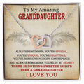 Luxury Gift For Granddaughter Interlocking Hearts Necklace