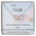 I Still Mean Every Word Interlocking Hearts Necklace