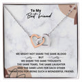 Wonderful Friend Necklace Interlocking Hearts Necklace