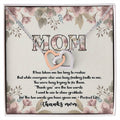 Perfect Life Thanks Mom D9312 Interlocking Hearts Necklace