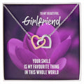 Interlocking Hearts - To My Beautiful Girlfriend Interlocking Hearts Necklace