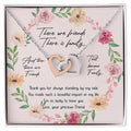 Friends Interlocking Hearts Necklace Message Card