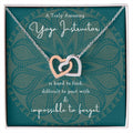 Gift For Yoga Instructor Yoga Instructor Appreciation Gift A Truly Amazing Yoga Instructor Gift Interlocking Hearts Necklace