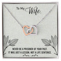 Gift For You My Wife. Interlocking Hearts Necklace
