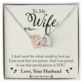 Interlocking Hearts Necklace Anniversary Gift For Wife Gift For Her From Husband Gift For Her Mothers Day Gift Valentines Day Gift Gifts For Wife Christmas Gift