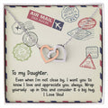 Gift For Daughter - Interlocking Heart Necklace Interlocking Hearts Necklace