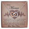 To My Beautiful Mom - Your Nurse - Best Gift For Mom - Necklace Interlocking Hearts Necklace