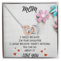 Gift For Mom - Never-Ending Love Necklace Interlocking Hearts Necklace