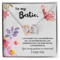 Super Friendship Dual Hearts Gift For Your Bestie Interlocking Hearts Necklace