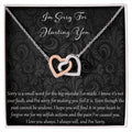 I'M Sorry For Hurting You Interlocking Hearts Necklace
