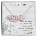 Thanks Mom - Between The Lines Interlocking Hearts Necklace