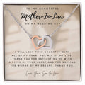 Mother Of The Bride Gift From Groom Mother In Law Gift On Wedding Day From Groom Gifts For Mother Of The Bride Future Mother-In-Law Interlocking Hearts Necklace