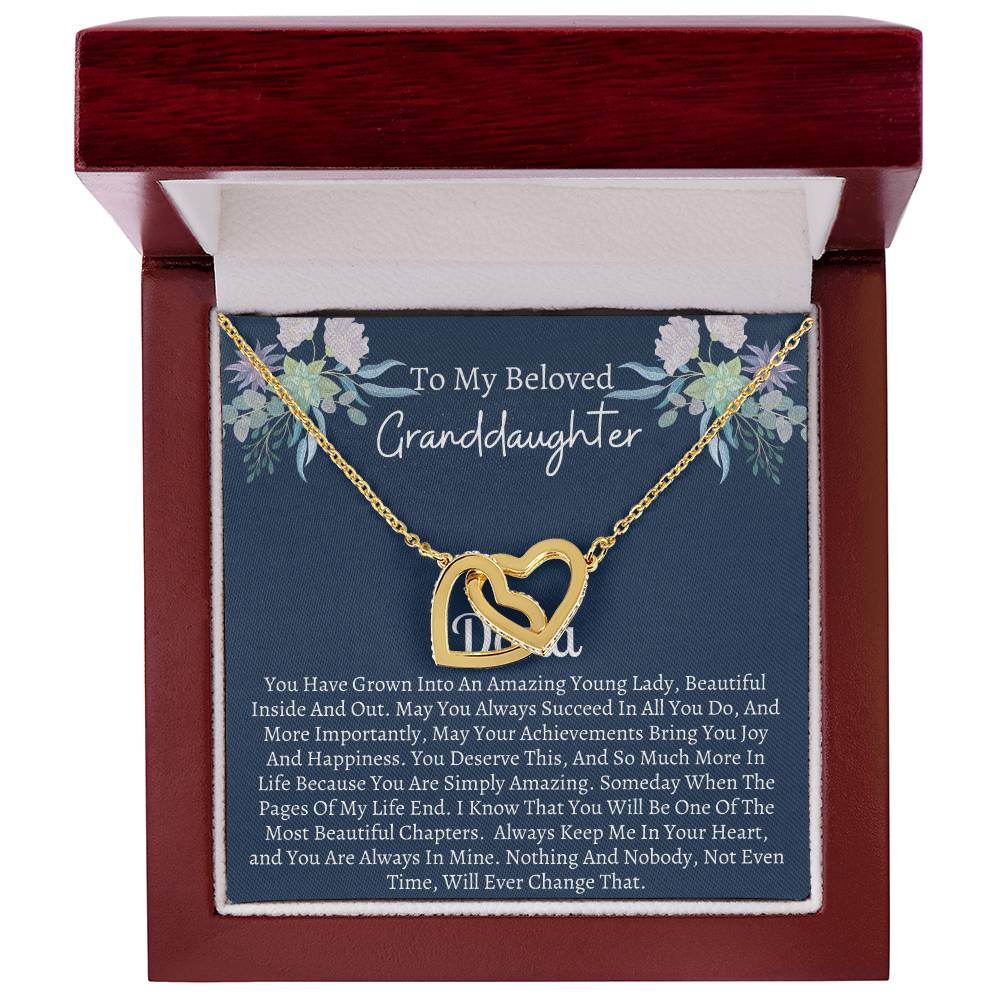 Gift For Granddaughter 6 Interlocking Hearts Necklace