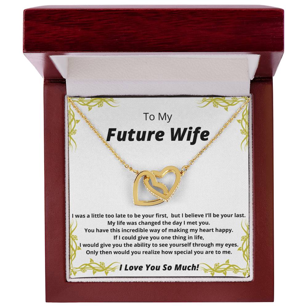 A Gift For My Future Wife Interlocking Hearts Necklace