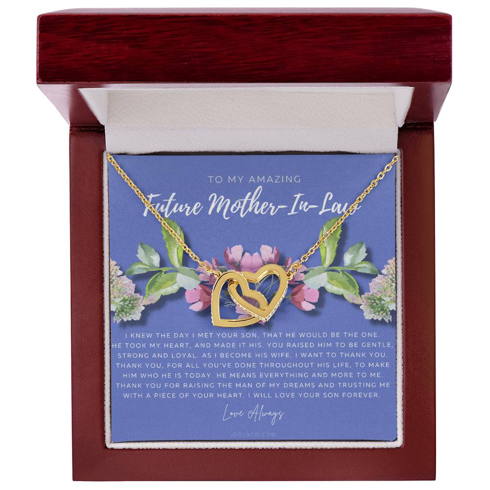 Future Mother In Law Gift Mom In Law Jewelry Mother'S Day Gift For Mother-In-Law Gift For Mother In Law Mother-In-Law Necklace Interlocking Hearts Necklace