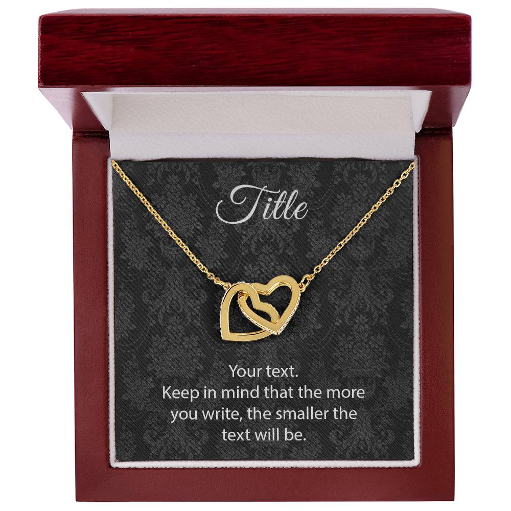Custom Interlocking Hearts Interlocking Hearts Necklace