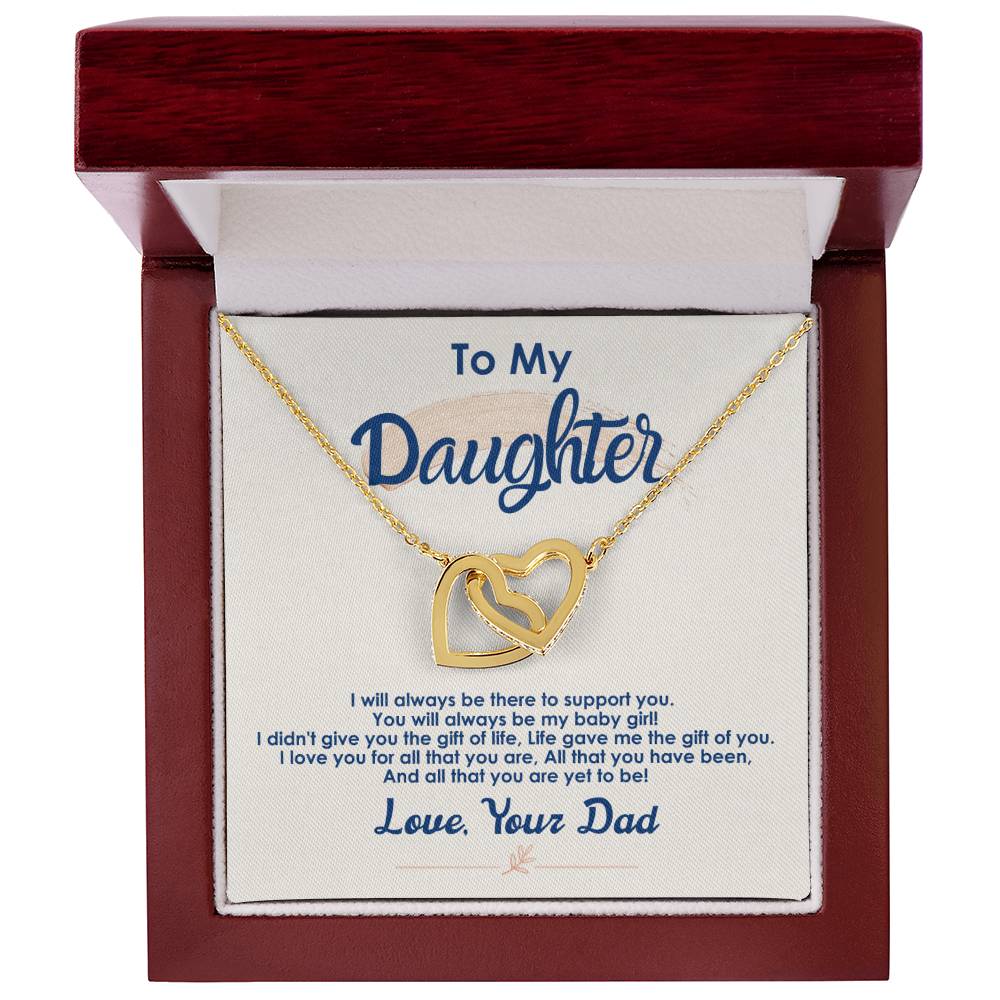 Collection Daughter - The Gift Of Life - Interlocking Hearts Necklace