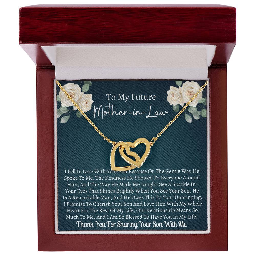 Future Mother In Law Interlocking Interlocking Hearts Necklace