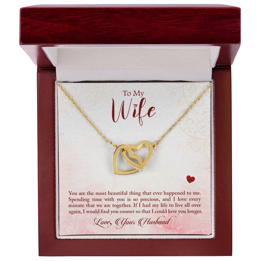 Interlocked Heart Neckless - For Wife Interlocking Hearts Necklace