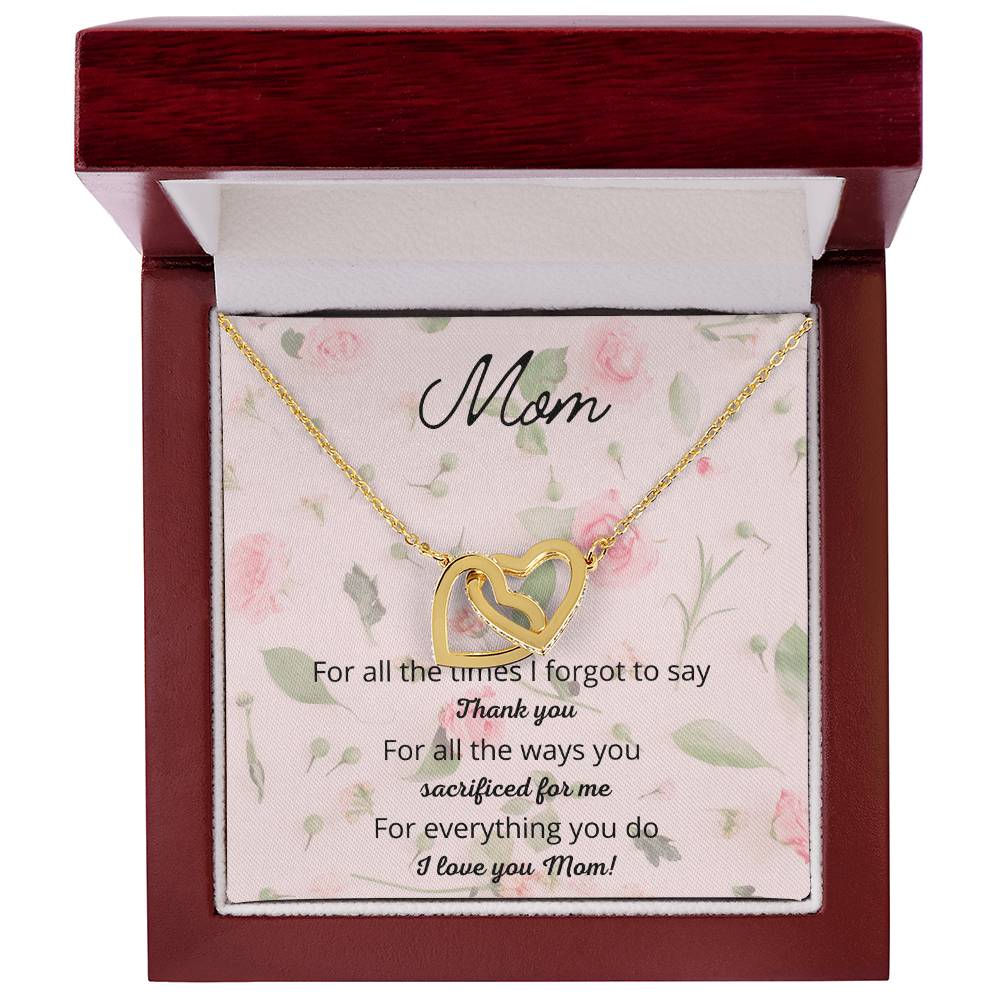 For All The Times I Forgot To Say Interlocking Hearts Necklace