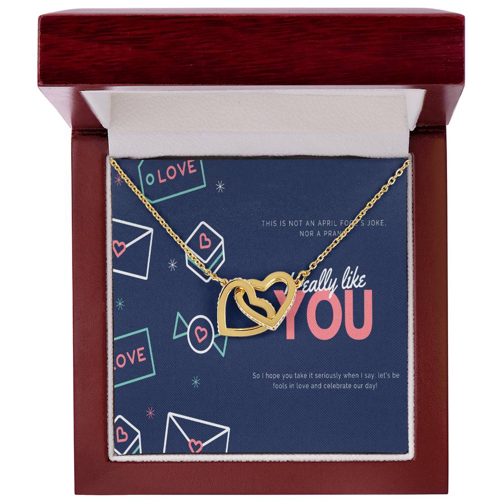 To My Love Interlocking Hearts Necklace