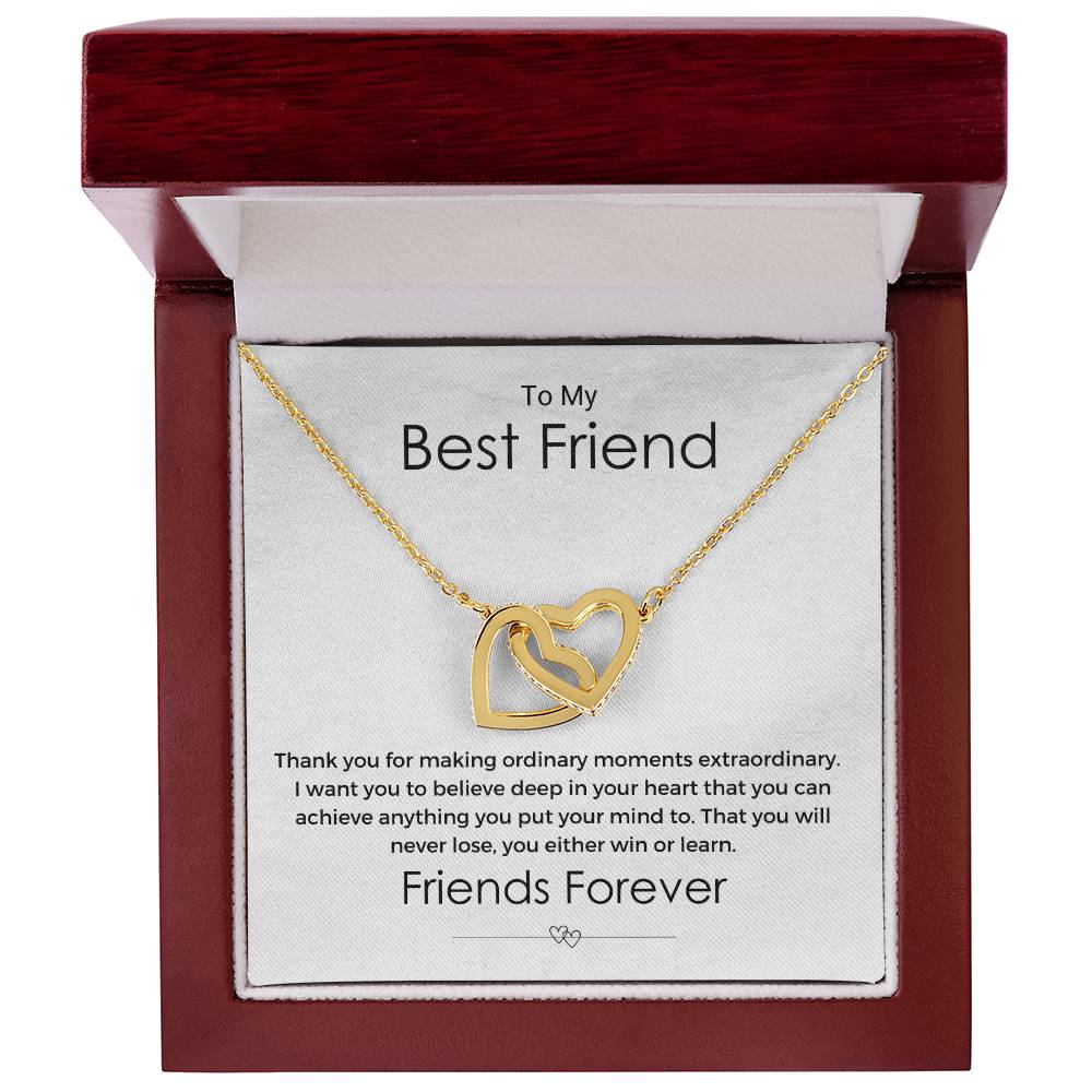 Making Ordinary Moments Extraordinary Necklace Interlocking Hearts Necklace
