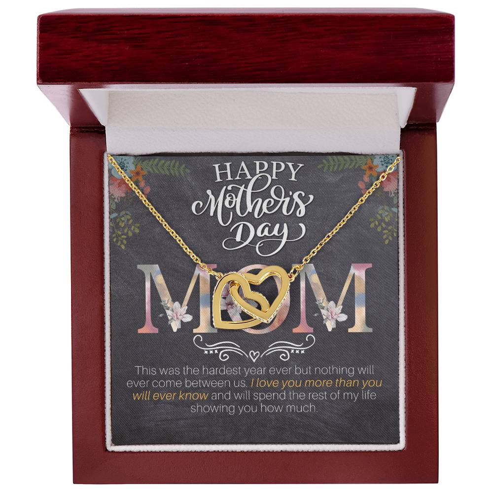 Interlocking Hearts Necklace For Mom