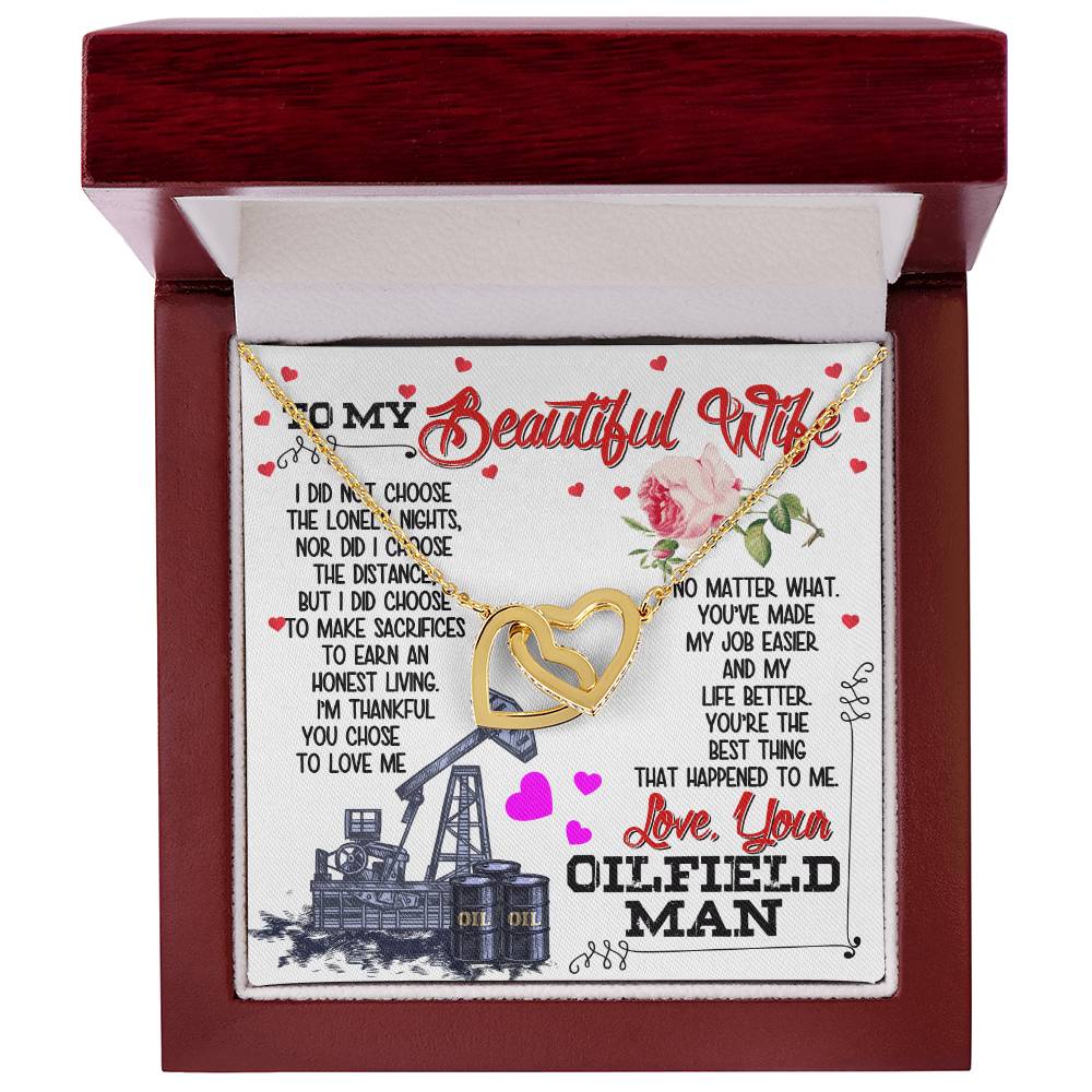 Oilfield Man'S Wife - Interlocking Heart Necklace Interlocking Hearts Necklace