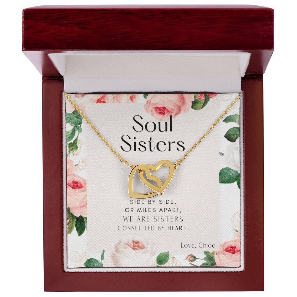 Soul Sisters Interlocking Hearts Necklace