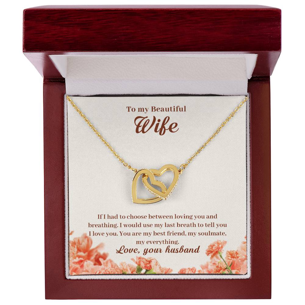 Interlocking Hearts Necklace Anniversary Gift For Wife Gift For Her From Husband Gift For Her Mothers Day Gift Valentines Day Gift Gifts For Wife Christmas Gift