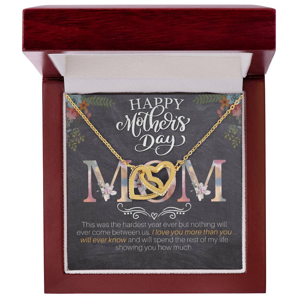 Mother’S Day - I Love You More Than You Will Ever Know - Interlocking Hearts Necklace