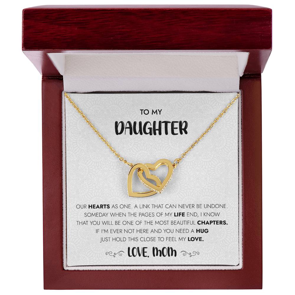 Our Hearts As One Interlocking Hearts Necklace