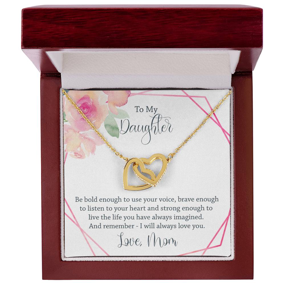 Interlocking Heart Necklace - Be Bold Enough Interlocking Hearts Necklace