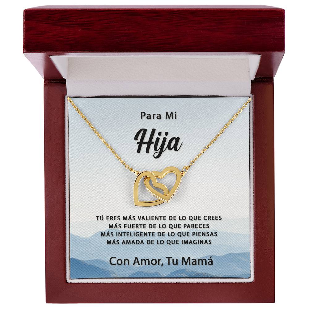Mas Amada De Lo Que Imaginas Interlocking Hearts Necklace