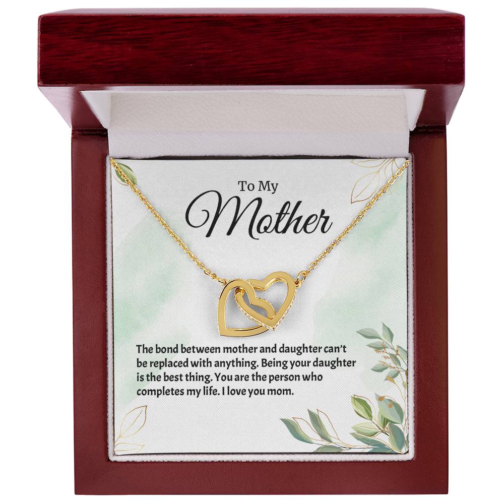 Interlocking Hearts Necklace For Mother