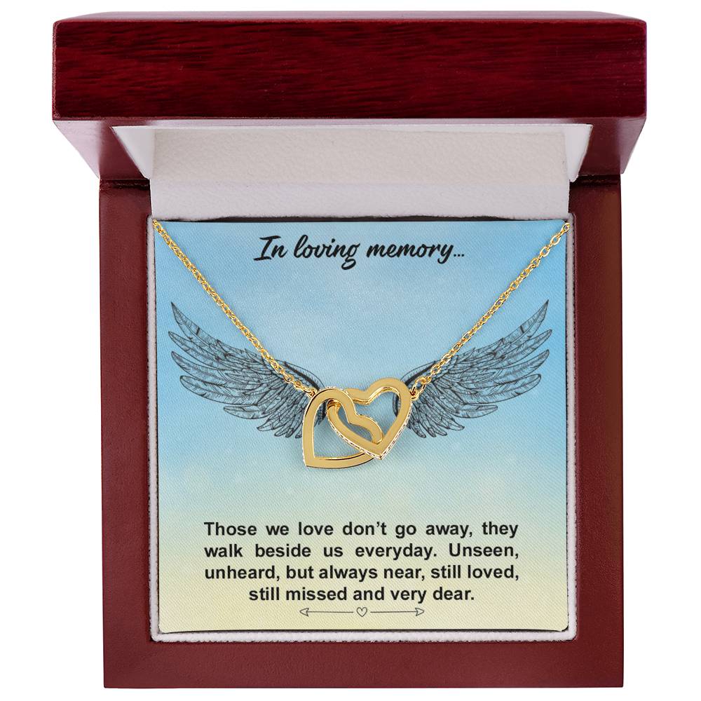 Interlocked Hearts Necklace - Loving Memories Interlocking Hearts Necklace