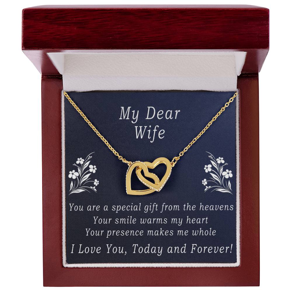 Today & Forever Necklace Interlocking Hearts Necklace