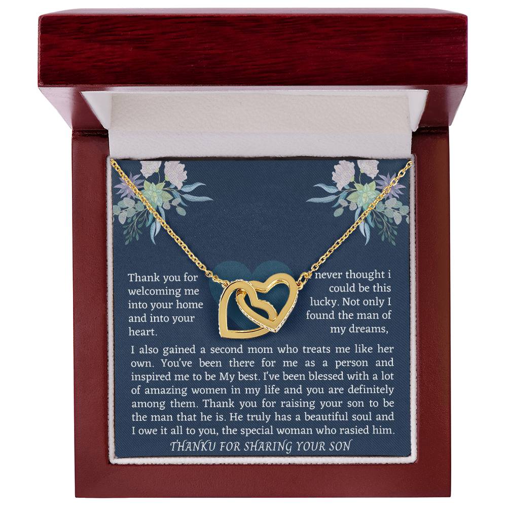 Interlocking Necklace For Boyfriend Mom Interlocking Hearts Necklace