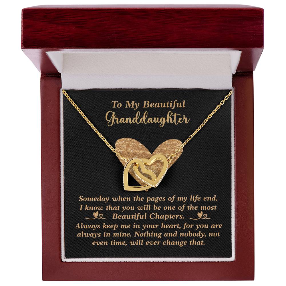 Granddaughter Necklace Interlocking Hearts Necklace