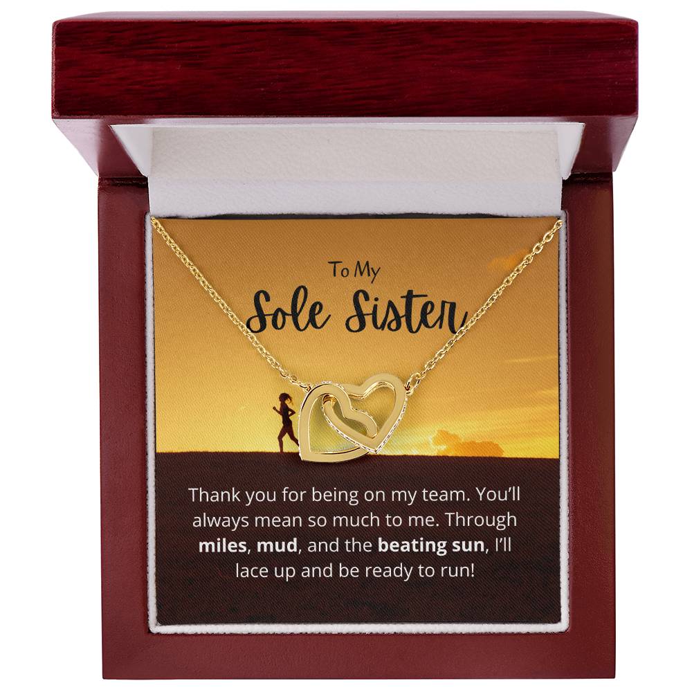 Sole Sister - Miles Mud And Beating Sun - Necklace Interlocking Hearts Necklace