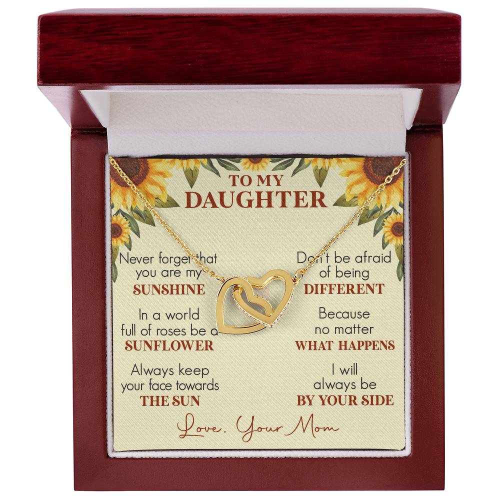Daughter Interlocking Hearts Necklace