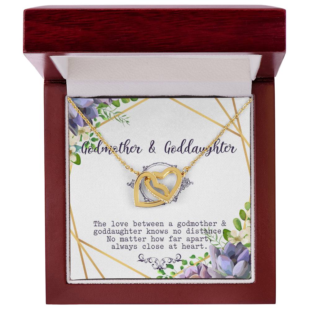 Godmother And Goddaughter Necklacegodmother & Goddaughter Gift Custom Godmother Necklaceinterlocking Hearts Necklace Gift For Godmother
