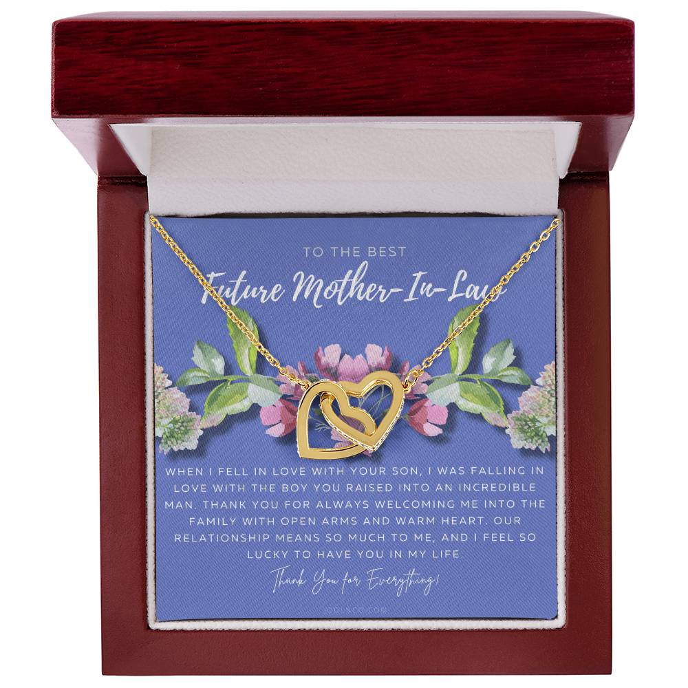 Future Mother In Law Gift Mom In Law Jewelry Mother'S Day Gift For Mother-In-Law Gift For Mother In Law Mother-In-Law Necklace Interlocking Hearts Necklace