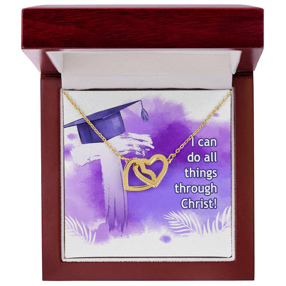 Interlocked Heart Neckless - Graduation Day Interlocking Hearts Necklace