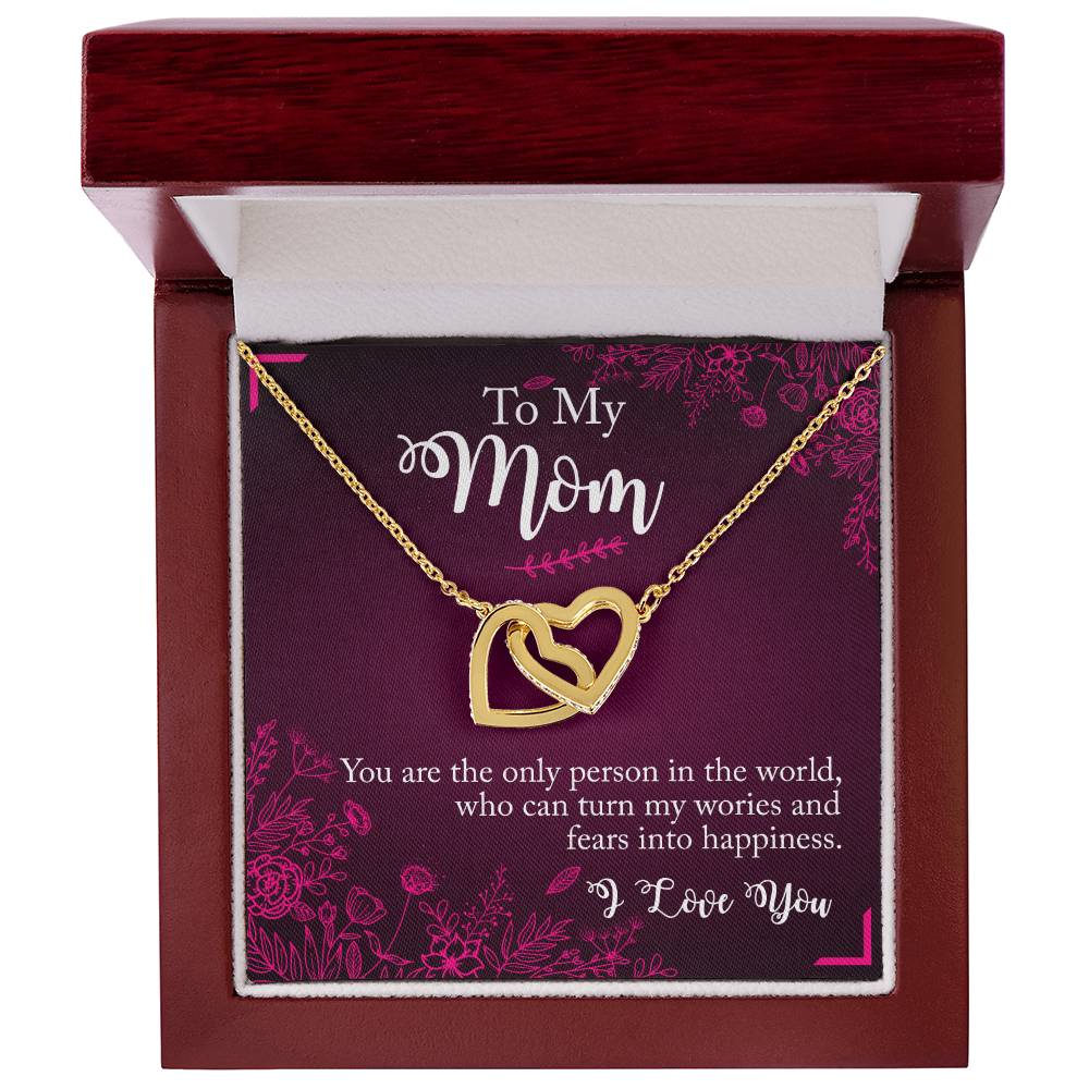 Interlocked Heart Neckless - Mother'S Day Interlocking Hearts Necklace