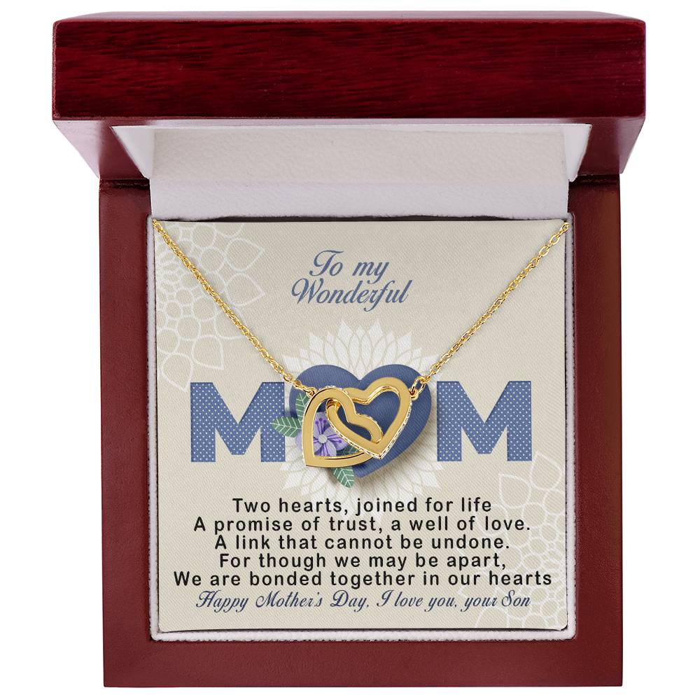 Sons ! Perfect Mother'S Day Gift - Unique Necklace Interlocking Hearts Necklace