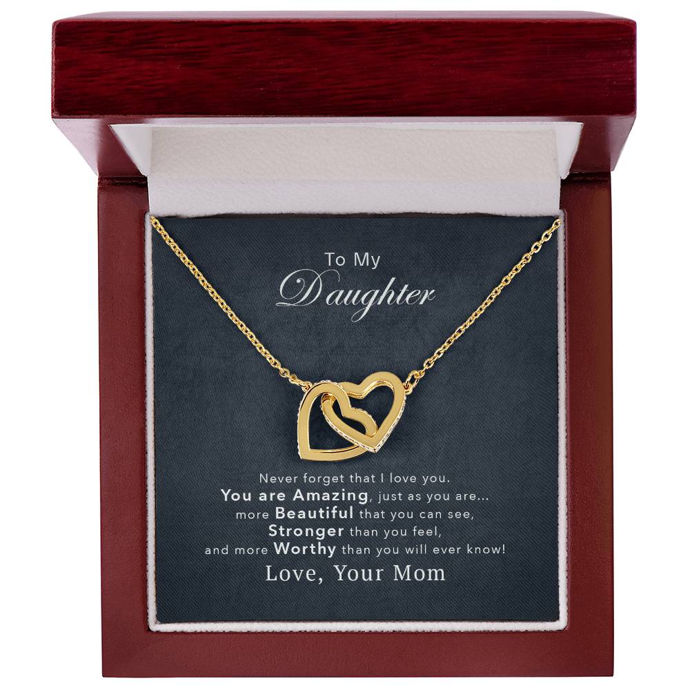 Collection Daughter - You'Re Amazing Interlocking Hearts Necklace