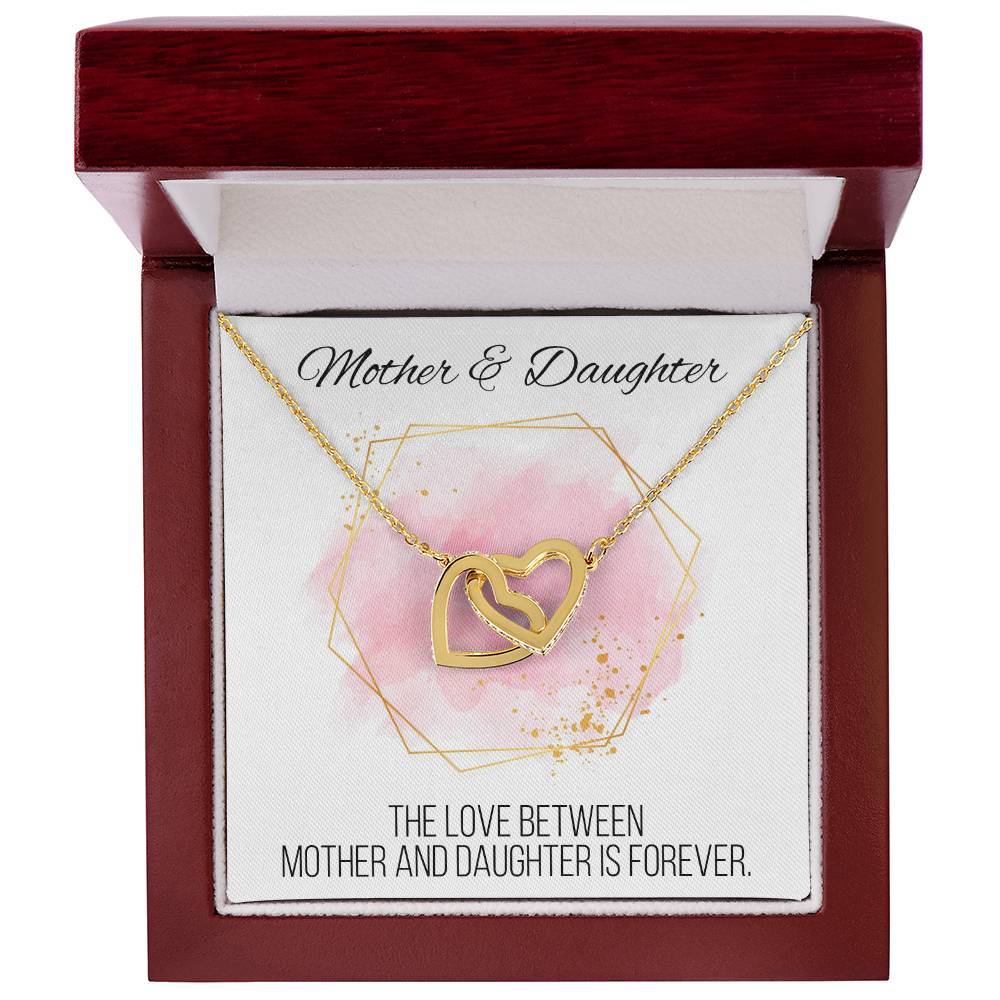 Mother And Daughter Sentimental Jewelry Necklace Gift For Mothers Day Gift For Daughter Birthday Presents For Mom Birthday Interlocking Hearts Necklace